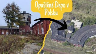 BÝVALÉ VLAKOVÉ DEPO V POLSKU  HISTORYCZNA LOKOMOTYWOWNIA W POLSCE 🇵🇱 [upl. by Ssalguod]