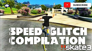 Skate 3 Speed Glitch Compilation 8 Minutes Of Speed Glitches [upl. by Magna]