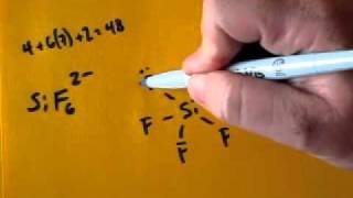 Lewis Dot Structure of SiF6 2 Silicon HexaFluoriode Ion [upl. by Rene49]