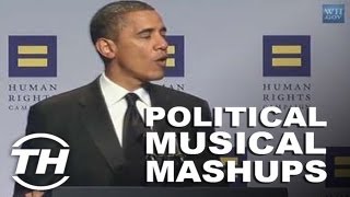 Political Musical Mashups  Hilarious Political Song Parodies [upl. by Aicirtam]