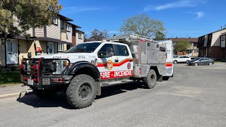 EXCLUSIVE Ottawa Fire Services BT93 Responding for a Brush Fire [upl. by Jilleen]