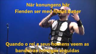 Sabaton  Karolinens Bön Lyrics Svenska  Português [upl. by Eded]