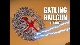 Gatling Railgun Testing  Space Engineers [upl. by Anele498]