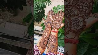 Mehandibridalmehemdi shortvideo arabicmehandi mehandunewstylemehndi mehandimehandi shortvideo [upl. by Annaeiluj]