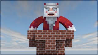 Minecraft PAPAI NOEL ENTALOU NA CHAMINÉ BUILD BATTLE [upl. by Lecram]