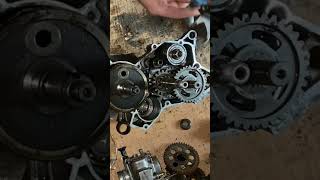 Transmission disassembly on Yamaha Blaster [upl. by Zasuwa]