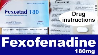 Fexofenadine Hydrochloride 180mg Uses [upl. by Eilra]