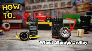 DIY Wheel storage Trolley for Hot Wheels Garage diorama [upl. by Ruthven333]