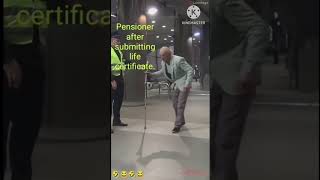 Pensioner after submitting life certificate  motivationalvideo livelikeaking [upl. by Coveney916]