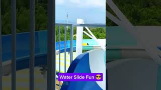 Water Slide Fun  waterparkrides waterslide familyfun fun short waterparkthrill Water Park Fun [upl. by Amocat32]