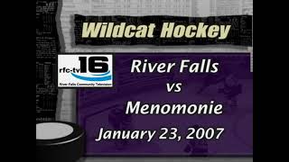 20070123 RFHS Hockey 8 vs Menomonie 7 at Wildcat Center [upl. by Korten]