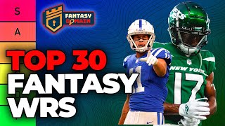 Top 30 Wide Receiver Rankings amp Tiers Fantasy Football 2023 [upl. by Ardnaiek553]