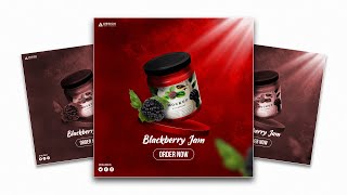 Affinity Designer  Jam Advertisement Poster Design [upl. by Ebsen]