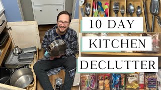 10 Day Kitchen Declutter  Kitchen Cleaning Marathon [upl. by Ecela284]