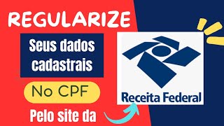 ✔️CPF Como REGULARIZA ALTERAR e ATUALIZAR pelo CELULAR [upl. by Araem]