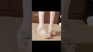 Elegant Lace Espadrille Wedges with Comfort Fit DesignPrice3125 Pakistan pakistani imrankhan [upl. by Eitsym]