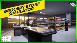 Grocery Store Simulator  First Look  New CoOp Store Simulator  Episode 2 [upl. by Enyrehtak]