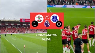 Southampton vs Everton Vlog  10 First 3 Points Of The Season 🤩 [upl. by Akemihs]