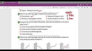 Life cycle of Malaria plasmodium HW [upl. by Wenda]