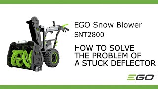 EGO SNT2800How To Solve The Problem Of A Stuck Deflector [upl. by Gish681]