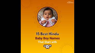 Top 15 Hindu Boy Names That Start With R  Boy Names That Start With R  Baby Boy Names [upl. by Nnaylloh]