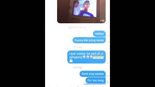 li texted my cousin a song lol😁 [upl. by Ellinad]