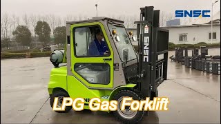 15ton7ton lpg gasoline forklift with japanese engine triplex mast for sale [upl. by Morell]