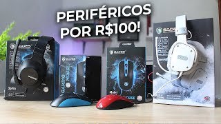 PERIFÉRICOS GAMER POR R100  SÃO BONS CUSTO BENEFÍCIO MESMO [upl. by Philbin]