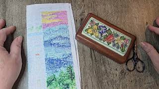 Tent or Half Cross Stitch on Aida  Fast Method for Stitching Tutorial [upl. by Andra]