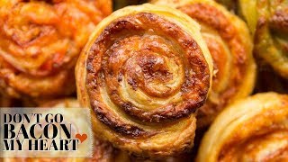 Puff Pastry Pinwheels 4 ways [upl. by Dobson]