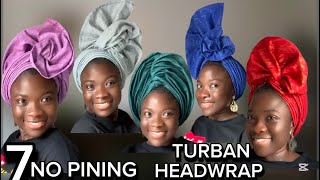 NO PINS GELE HEADWRAP  TUTORIAL  Turban  BEGINNERS Friendly [upl. by Latton864]