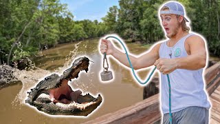 Magnet Fishing In ALLIGATOR Infested Water  Dangerous Day Of Magnet Fishing [upl. by Seidnac]