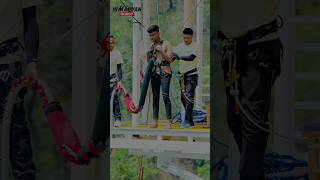 Bungy jumping Rishikesh bungy bungyjump jump jumping utrakhand rishikesh [upl. by Nadnal]