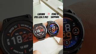 How does the FENIX 8 look compared to Garmin EPIX GEN 2 PRO fitnesswatch garminfenix fenix8 [upl. by Anaynek]