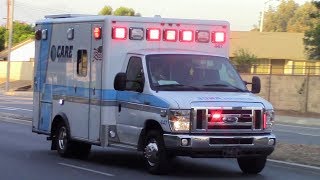 New CARE Ambulances Responding x3 [upl. by Haskell]