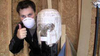 My first Pepakura project  Magneto Helmet Part 7  Applying Fiber Glass Cloth [upl. by Nerro]