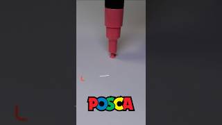 Posca Pink art drawing asmr posca [upl. by Namhcan]