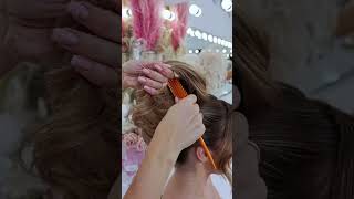 Kim K Bun hairstyle hairtutorial hair wedding bride [upl. by Fini]