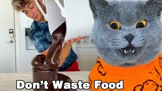 STOP Tiktokers Are Wasting Food For Views😣  Don’t Waste Food  Oscar’s Funny World [upl. by Korenblat]