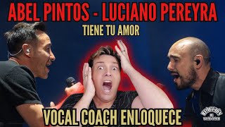 REACCIÓN  REACTION ABEL PINTOS y LUCIANO PEREYRA  JUNTOOOOS  Por Adry Vachet Vocal Coach [upl. by Richlad948]