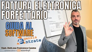 La Fattura Elettronica Nel Regime Forfettario  Guida Alla Compilazione Software Agenzia Entrate [upl. by Chrysa]