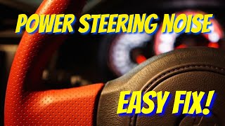 Power Steering WHINE NOISE  Easy FIX [upl. by Matrona]