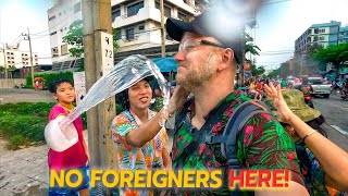 NO Foreigners HERE  Crazy SONGKRAN in Bangkok Thailand  Thai Water Festival 2024 [upl. by Nava337]