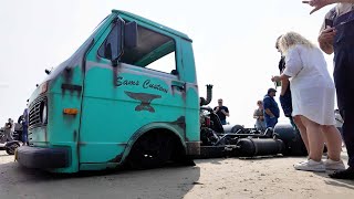 CARSPOTTING at Rømø Motor Festival 2024  HOT ROD VW LT35 [upl. by Annirak167]