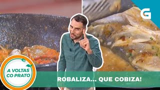 🐟 🍽️ ROBALIZA EN CALDEIRADA OU EN SALSA DE LAGOSTINO [upl. by Nylodam42]