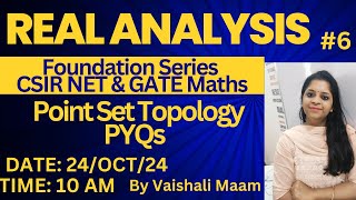 Point Set Topology PYQs CSIR NET MATHS PYQs DiscussionPoint Set Topology Real AnalysisBy Vaishali [upl. by Ennagem]