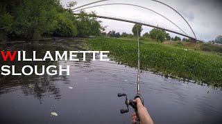 Belly Boat Fishing on the Willamette River Salem Oregon [upl. by Vitus881]