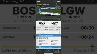 New JetBlue Boston to London Gatwick Airport LGW [upl. by Limak]