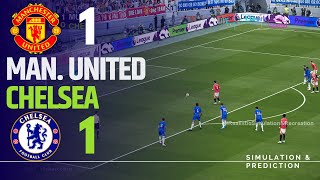 MANCHESTER UNITED 11 CHELSEA • Highlights • Premier League 2425  SimulationRecreation [upl. by Mccollum]