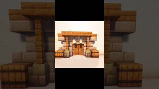 minecraft double doorway and entrance design ideas Part 3 shorts minecraft entrance build [upl. by Nahsad]